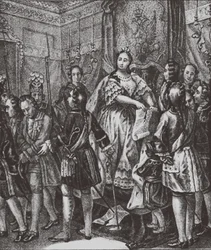 Anna Ioannovna rompiendo las Condiciones, 1730