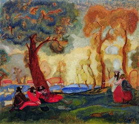 Comediantes Judíos Descansando, 1910s