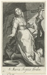 Heilige Maria como kluizenares Santa María sobrino de Abraham (título sobre el objeto) Kluizenaressen (título de la serie) El desierto sagrado de los ascetas (título de la serie)