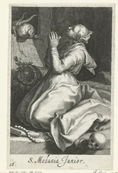 Santa Melania la Joven como Hermitess S. Melania Junior (título sobre objeto) Hermitesses (título de la serie) Sacra Eremus Ascetriarum (título de la serie)