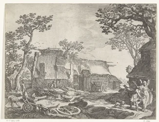 Paisaje con Granja y Tobías y el Ángel Caras de campo (título de la serie)