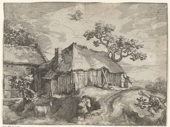 Paisaje con granja y robo de Ganímedes Caras de campo (título de la serie)