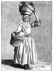 Una lechera, 1737-1742