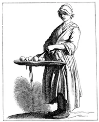 Vendedor de frutas, 1737-1742