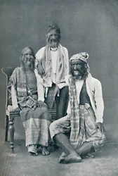 Una familia peluda de Mandalay, Birmania, 1902