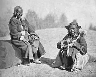 Mujeres Ladakhi de origen tibetano, 1902