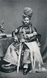 Maharajá de Panab, Presidencia de Bombay, 1902
