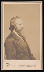 Retrato de John Franklin Farnsworth 1820-1897, antes de 1897