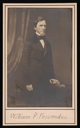 Retrato de William Pitt Fessenden 1806-1869, antes de 1869