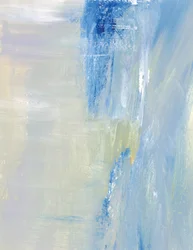 Trazos abstractos en azul suave
