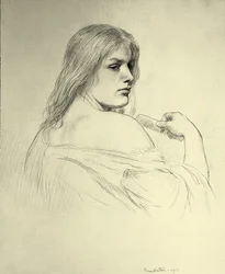 Joven peinando su cabello - Un estudio de Beatrice Stewart