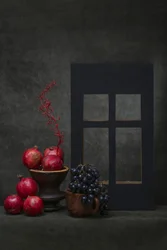 Bodegón de cosecha oscura