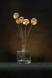 Jarrón de hongo iluminado