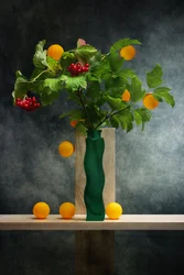 Bodegón moderno con frutas