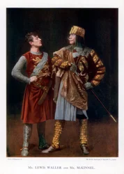 Lewis Waller y Mr. McKinnel, actores ingleses, 1901