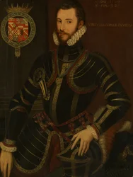 Retrato de Walter Devereux 1539-1576, Primer Conde de Essex, fechado en 1572