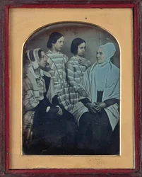 Isabel, Charlotte, Rebecca y Charlotte Anne Ashworth,c. 1846-1847 (foto)