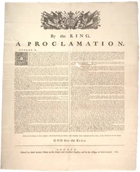 Una Proclamación, 1763