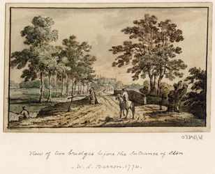 Serie de bocetos, vistas en Gran Bretaña, el continente y América 1772-1778 (acuarela)