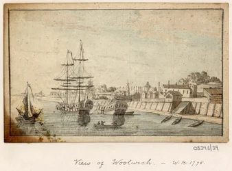 Serie de bocetos, vistas en Gran Bretaña, el continente y América 1772-1778 (acuarela)