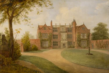Castle Bromwich Hall, Warwickshire, c.1850-1900 (óleo sobre lienzo)