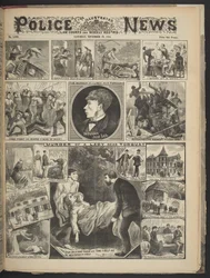Portada del Illustrated Police News, 29 de noviembre de 1884 (litografía)