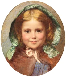 Chica con gorro (acuarela)