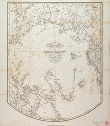 Carta hidrográfica de las regiones árticas