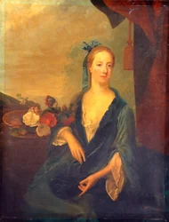 Dama en azul, 1700