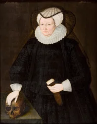 Sra. Elizabeth Morgan (óleo sobre tabla)