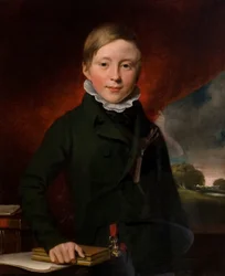 Retrato de un niño desconocido (se dice que es Oliver Minster), c.1825 (óleo sobre lienzo)