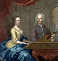 Thomas Powell y su esposa Mary (óleo sobre lienzo)