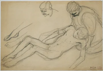 Convertirse y fallecer (boceto), c.1920 (lápiz sobre papel)