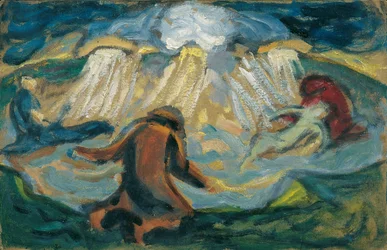 Convertirse y morir, c.1920 (óleo sobre cartón)