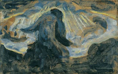 Convertirse y morir, c.1920 (óleo sobre cartón)