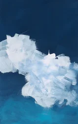 Paisaje abstracto de nubes azules