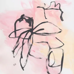 Rosa fluido abstracto