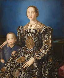 Italiano: Ritratto di Eleonora di Toledo col figlio Giovanni Retrato de Leonor de Toledo y su hijo Giovanni de