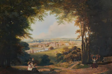Viñeta Vista de Maidstone desde el sur