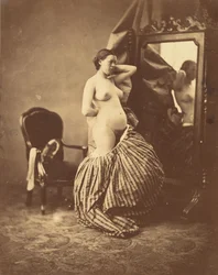 [Desnudo ante un espejo]