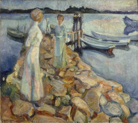 En el muelle - Larkollen