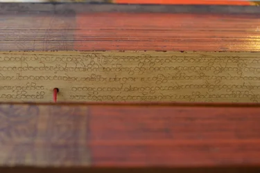 Manuscrito de Hoja de Palma Birmano