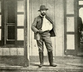 Creelman, justo después de desmontar del caballo..., Guerra Hispanoamericana, 4 de julio de 1898, 1899