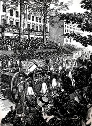 El último viaje del rey Eduardo VII por Londres: el cortejo fúnebre en Piccadilly, 1910-1911