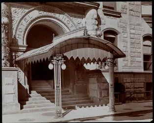 Entrada del Hotel Earlington, 55 West 27th Street, Nueva York, 1906