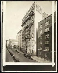 Hotel Harding en la Calle 55 y Broadway, Nueva York, 1921