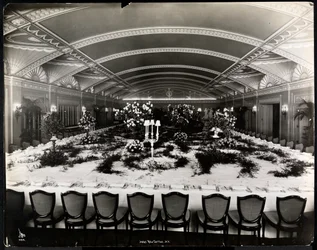 Mesa puesta para un banquete en el Hotel Ritz-Carlton, 1913
