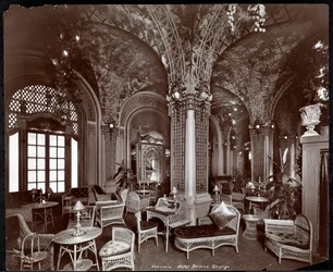 La sala de té en el Hotel Prince George, 1907