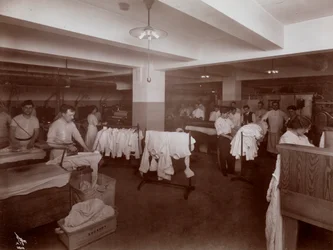 La lavandería en el Hotel McAlpin, 1913