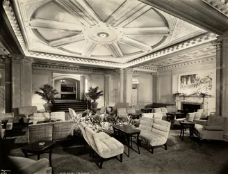 El salón, mirando al suroeste en el Hotel White, 37th Street y Lexington Avenue, Nueva York, 1937